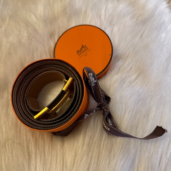Hermès Pre-Owned 1997 Constance reversible leather belt 35.5" long, Small - Picture 11 of 11